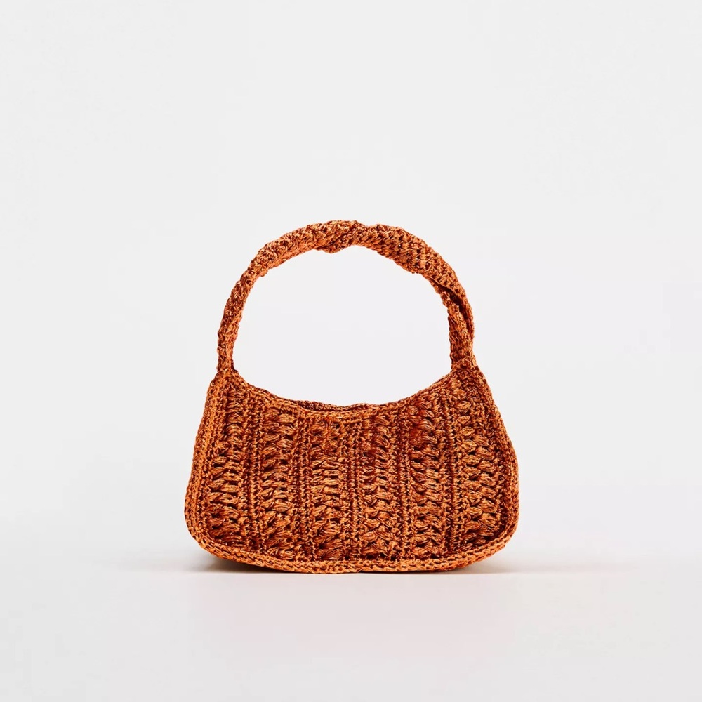 Handcrafted Orange Crochet Bag